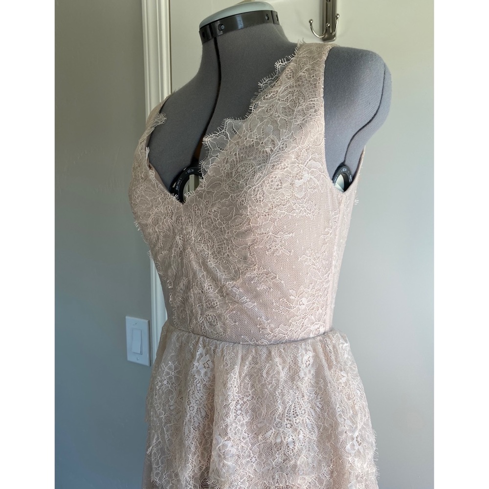 BCBGMaxAzria Tiered Lace Dress